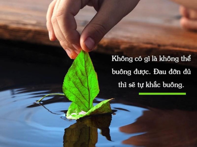 Chỉ khi bạn buông bỏ thì bạn mới đón nhận được những điều tốt đẹp hơn