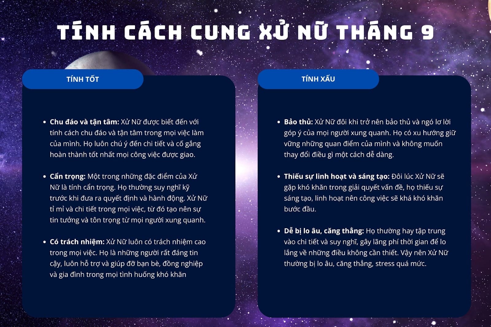 tính cách xử nữ tháng 9