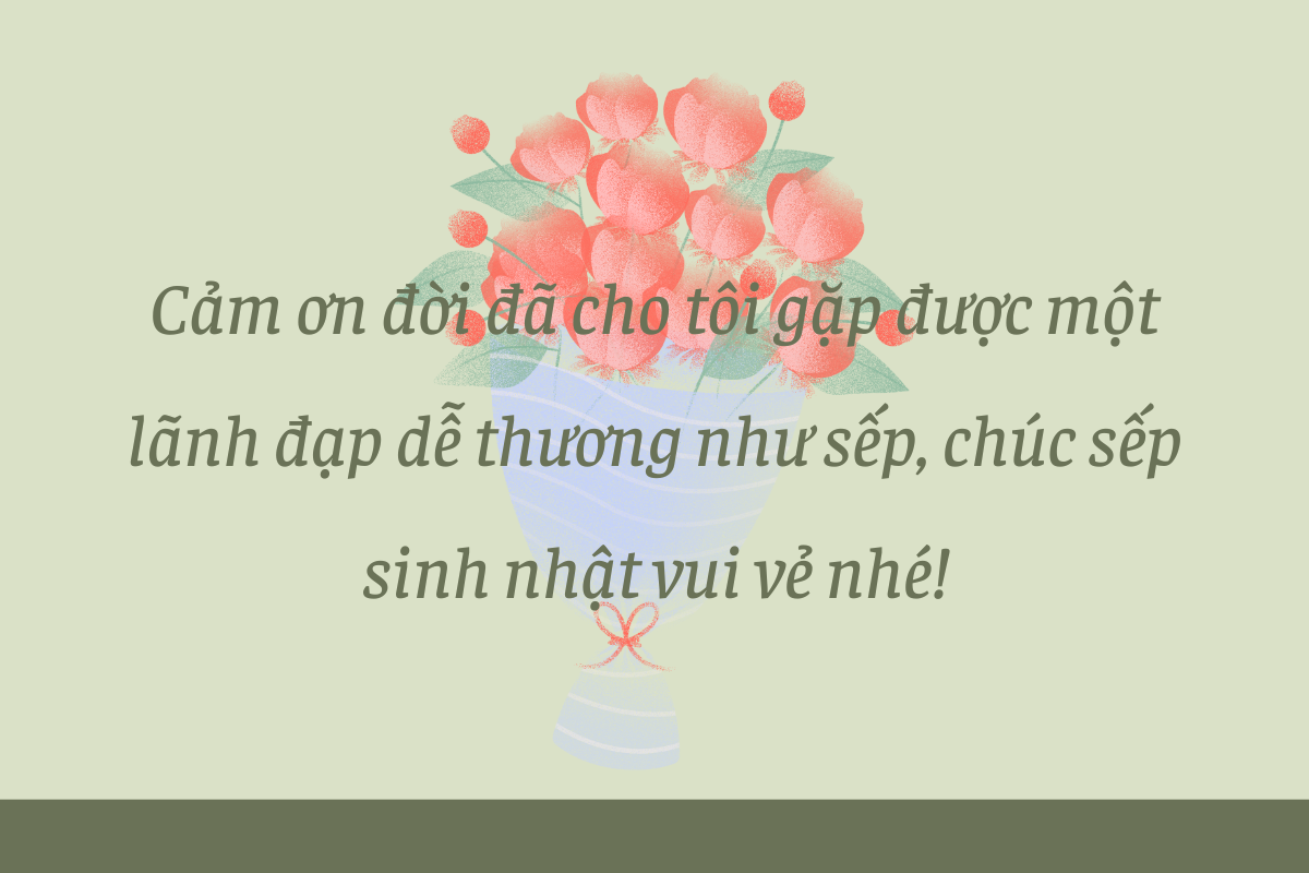 lời chúc sinh nhật sếp đơn giản