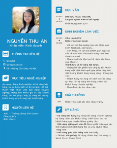 mẫu cv xin việc part time