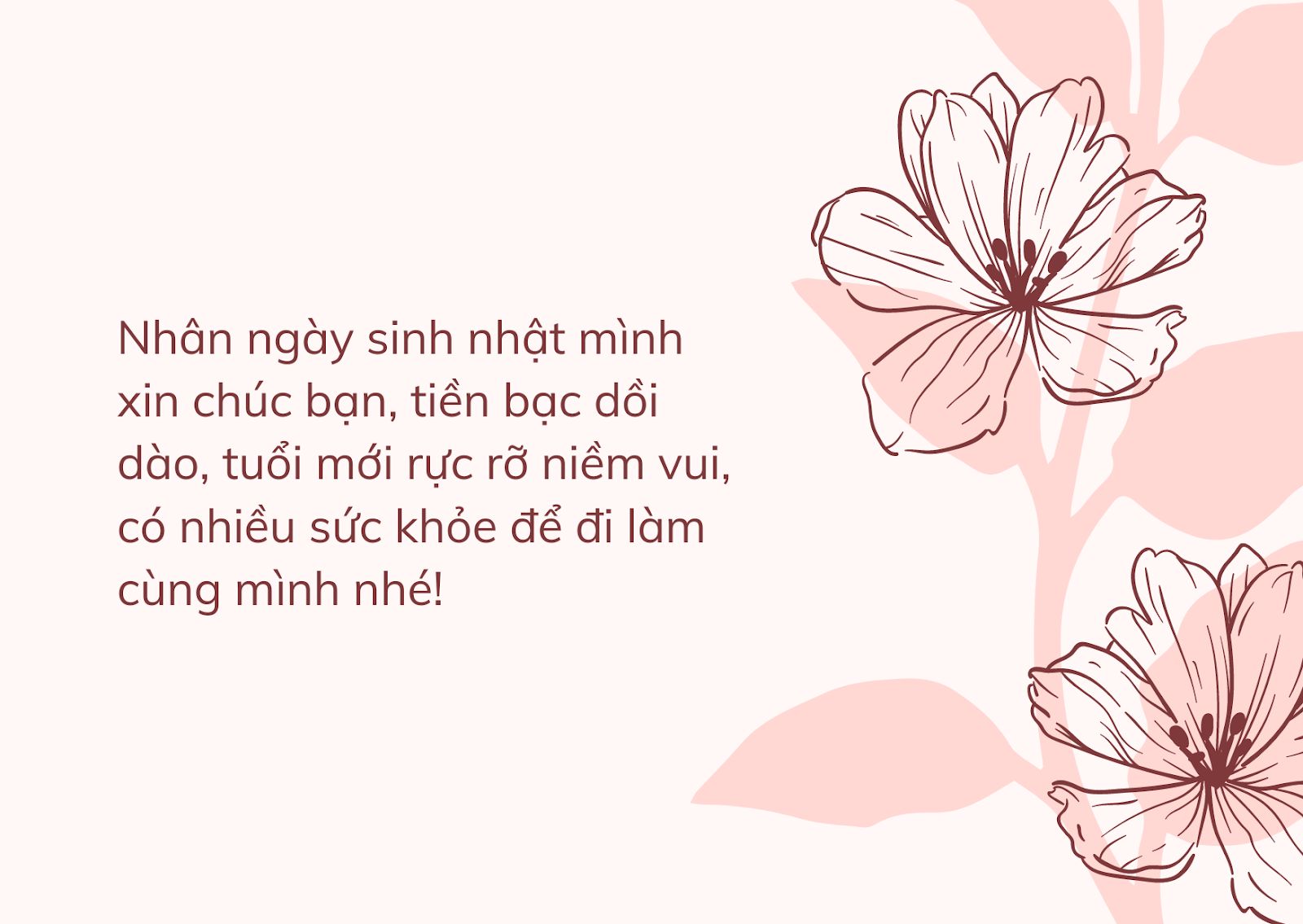 Ýnghĩa Lời chúc sinh nhật sẽ lan tỏa tình cảm sự thân thiết của đồng nghiệp với nhau