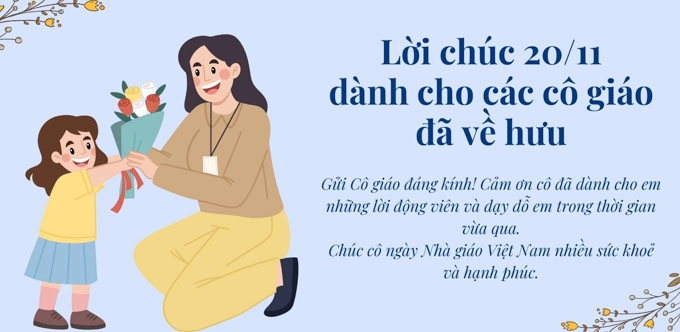 Lời chúc cô giáo 20/11