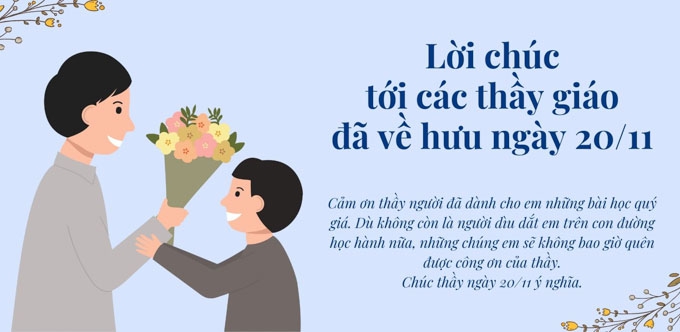 Lời chúc tới các thầy giáo về hưu ngày 20/11