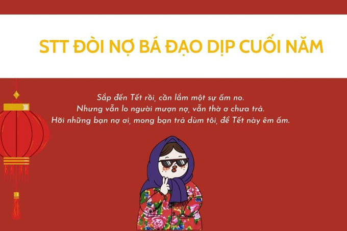 stt đòi nợ tạm biệt năm cũ