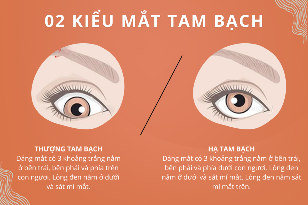 2 kiểu mắt tam bạch