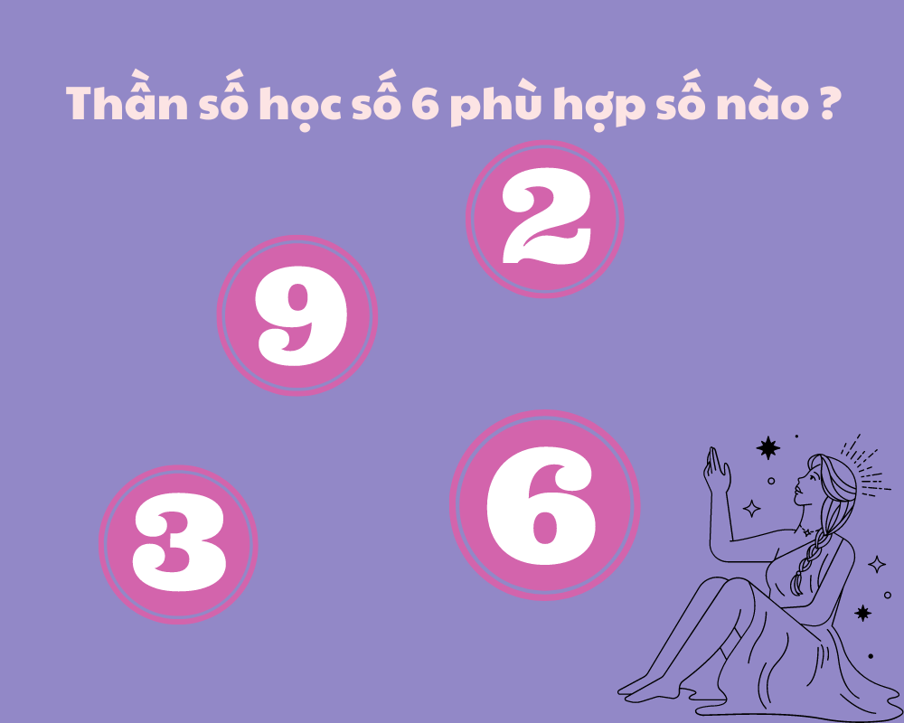 Trong thần số học số 6 thường phù hợp với những người mang số 2, 3 và 9