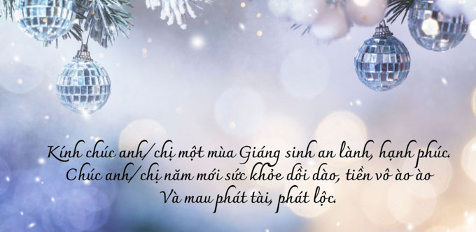 lời chúc noel cho đối tác