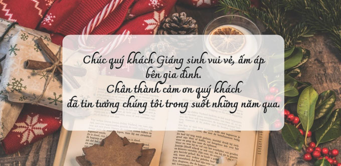 chúc giáng sinh khách hàng