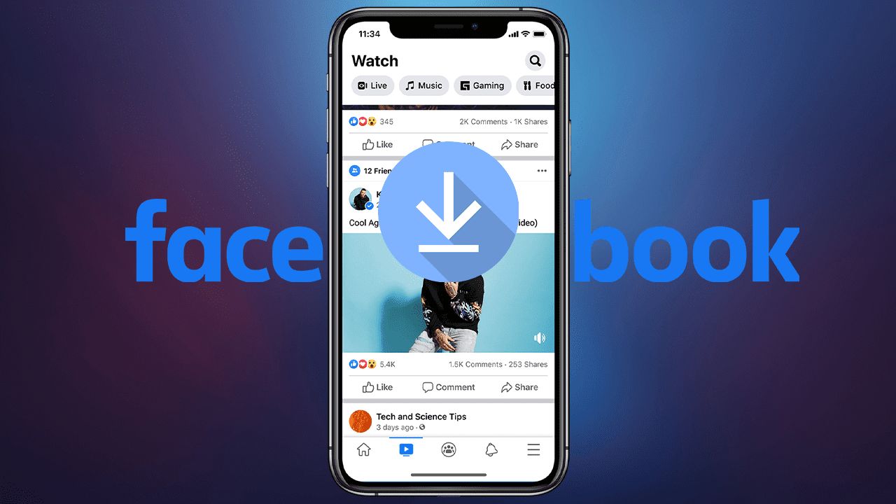 tải video facebook về điện thoại