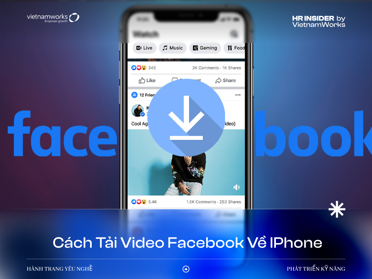 cách tải video Facebook về iPhone