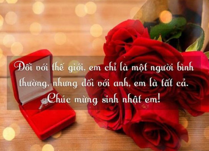 câu chúc sinh nhật cho người thương