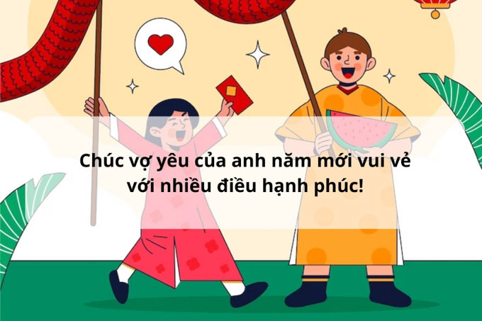 lời chúc Tết hay gửi đến vợ chồng