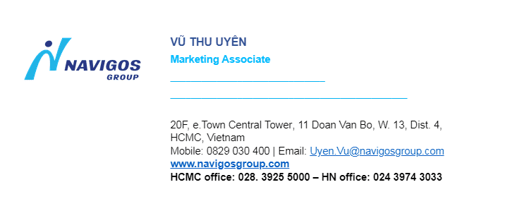 mẫu chữ ký email