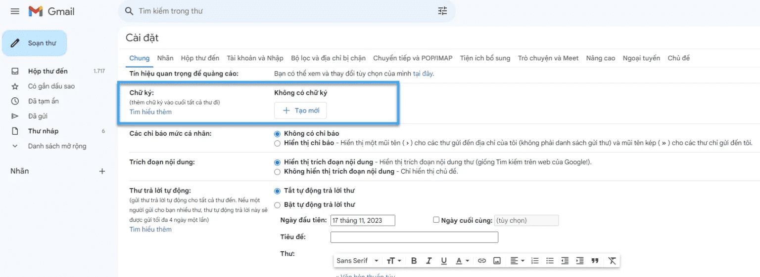 mẫu chữ ký email chuyên nghiệp