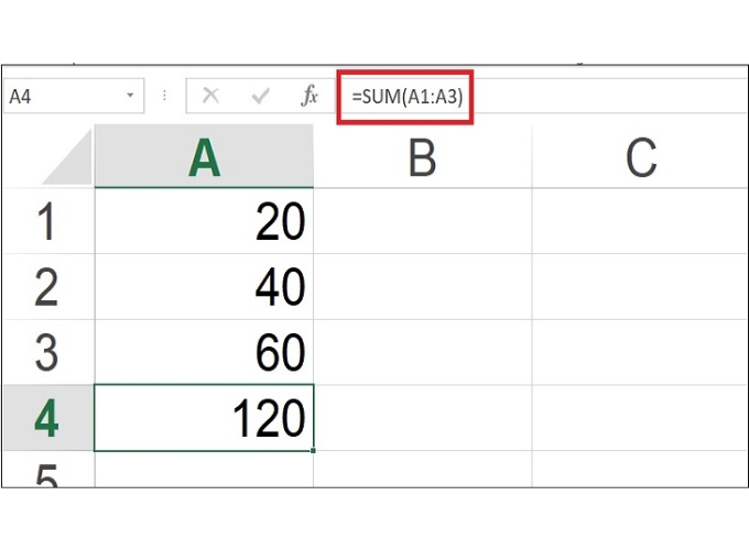 150 hàm excel thường dùng và ví dụ hàm SUM