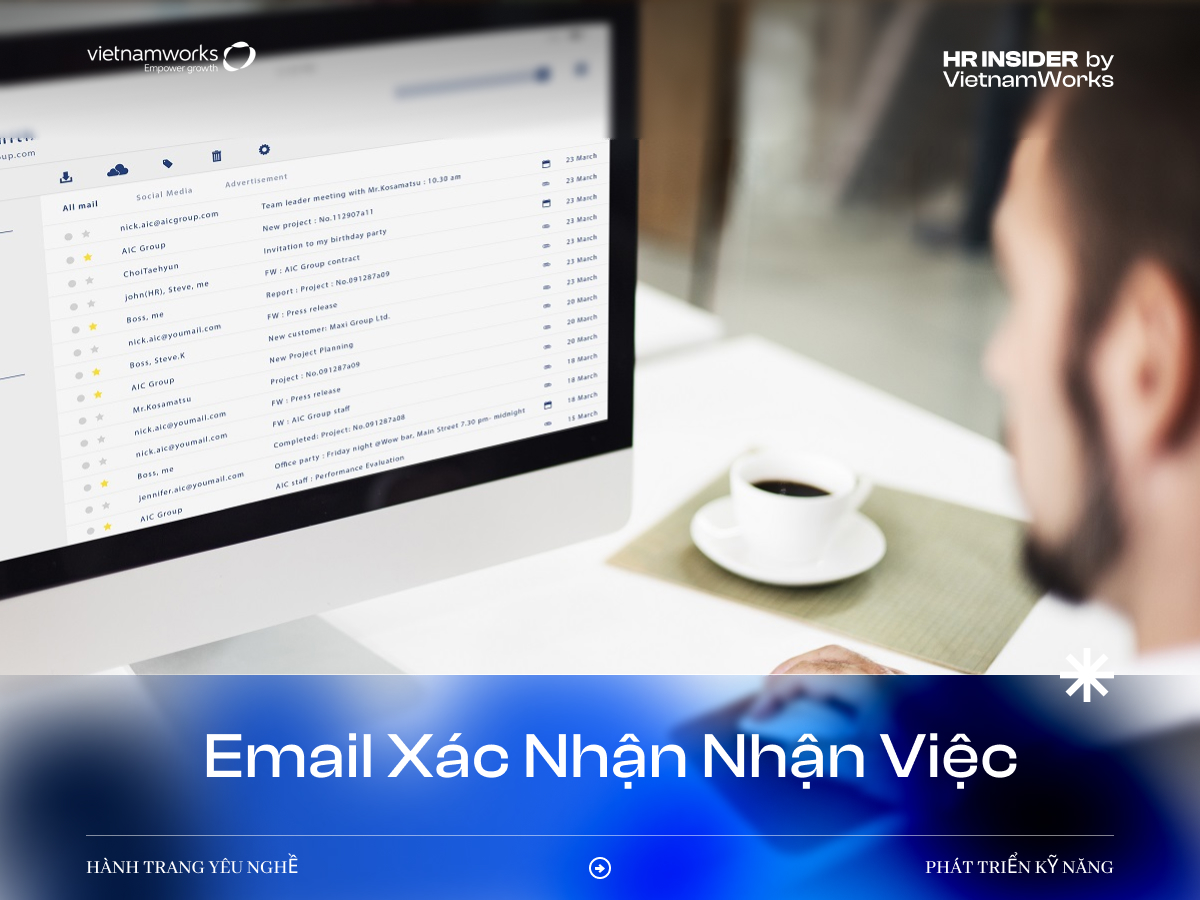 Cách trả lời Email xác nhận nhận việc chuyên nghiệp nhất