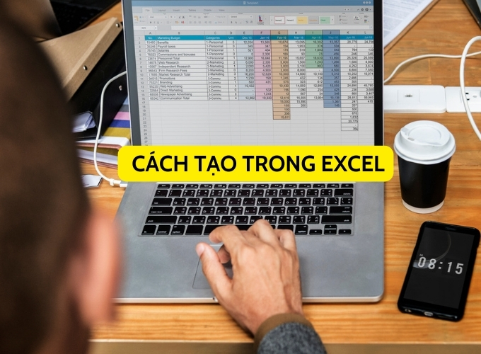 cách tạo trong excel