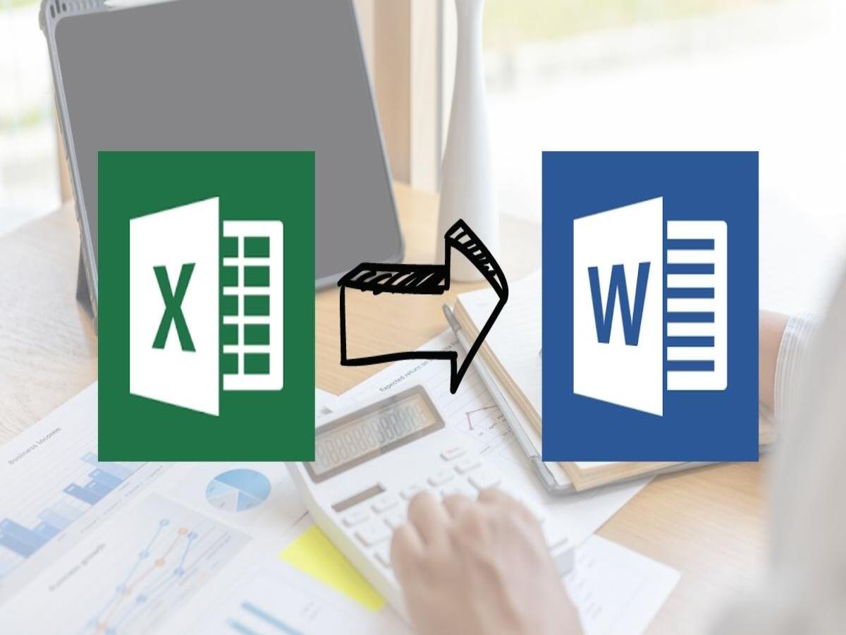 chèn bảng Excel vào word