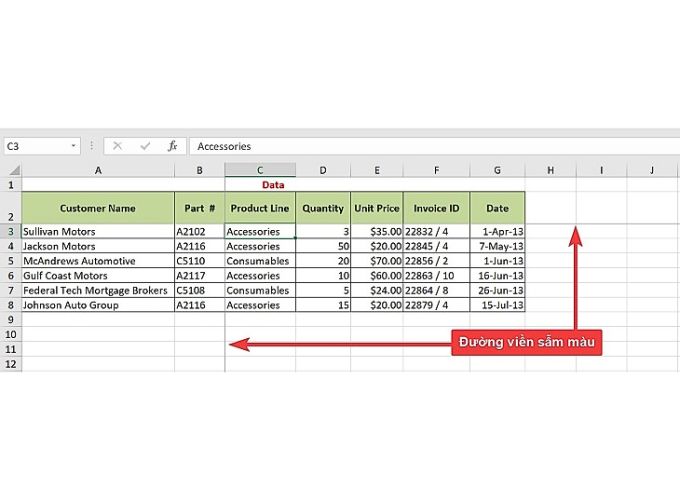 Cách ghim nhiều cột trong Excel