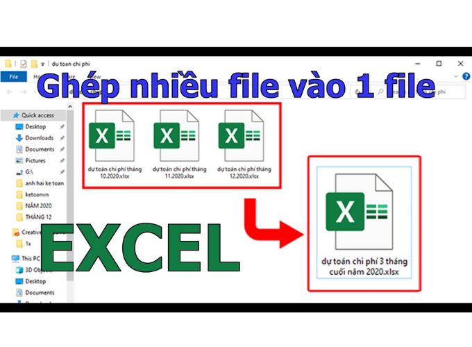 Khi nào cần gộp nhiều file excel thành 1 file