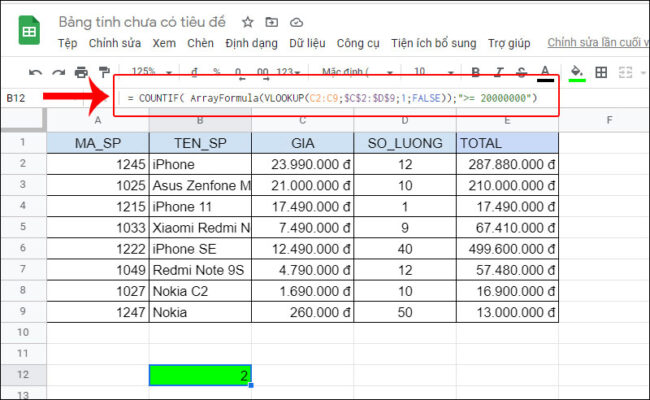 vlookup-countif