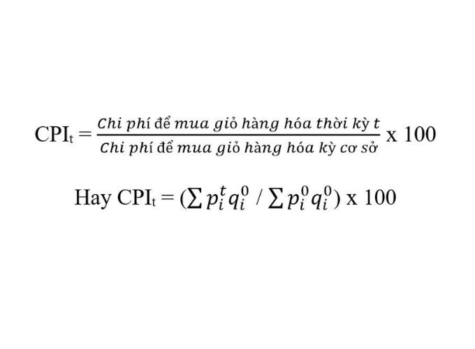 Cách tính chỉ số giá tiêu dùng CPI