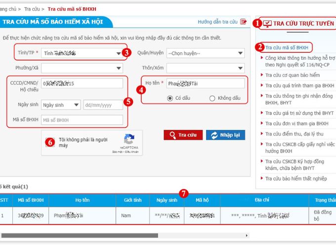 Cách tra cứu mã số BHXH bằng CMND/CCCD