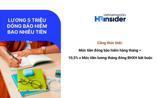 Công thức tính mức tiền đóng bảo hiểm hàng tháng