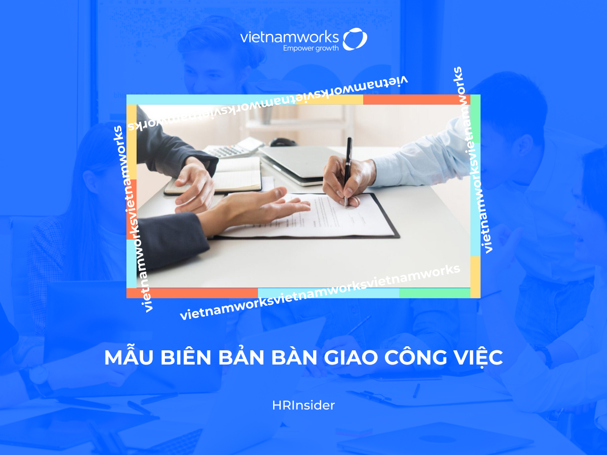 Download mẫu biên bản bàn giao công việc