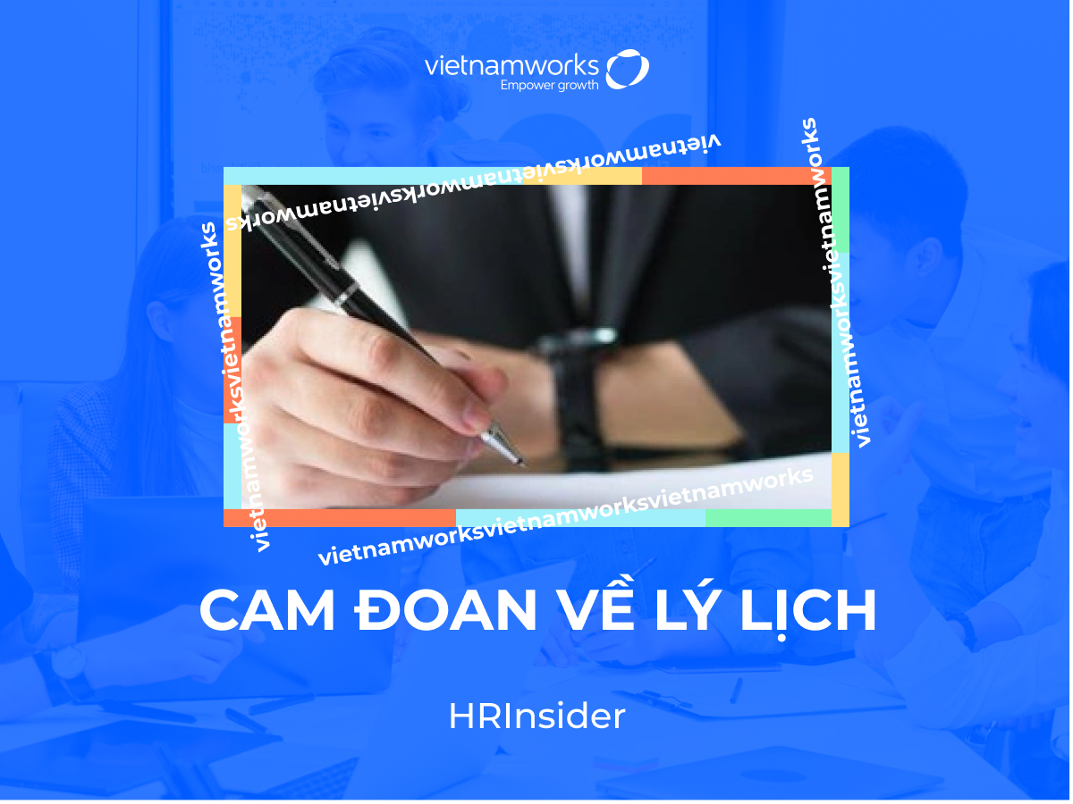 Cam đoan về lý lịch của bản thân