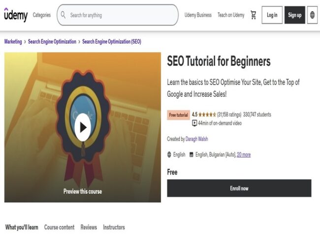 SEO for beginners