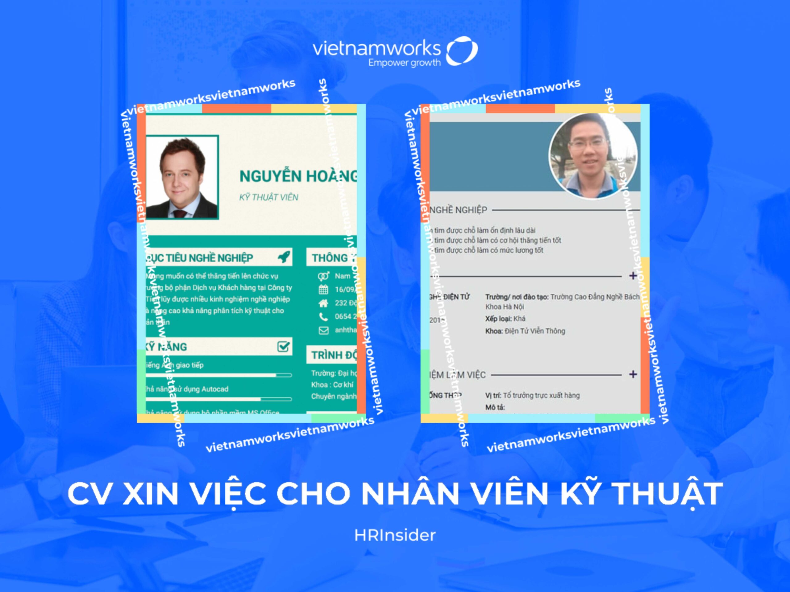 Mẫu CV xin việc cho nhân viên kỹ thuật chuyên nghiệp, độc đáo