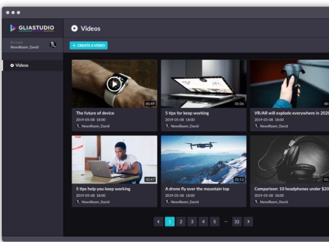 Công cụ tạo video bằng AI GliaCloud.com