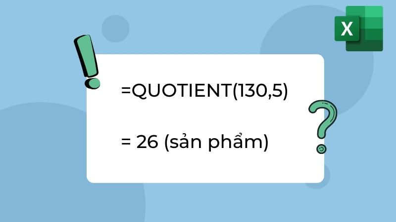 Nên sử dụng hàm chia hay phép chia thông thường trong Excel?