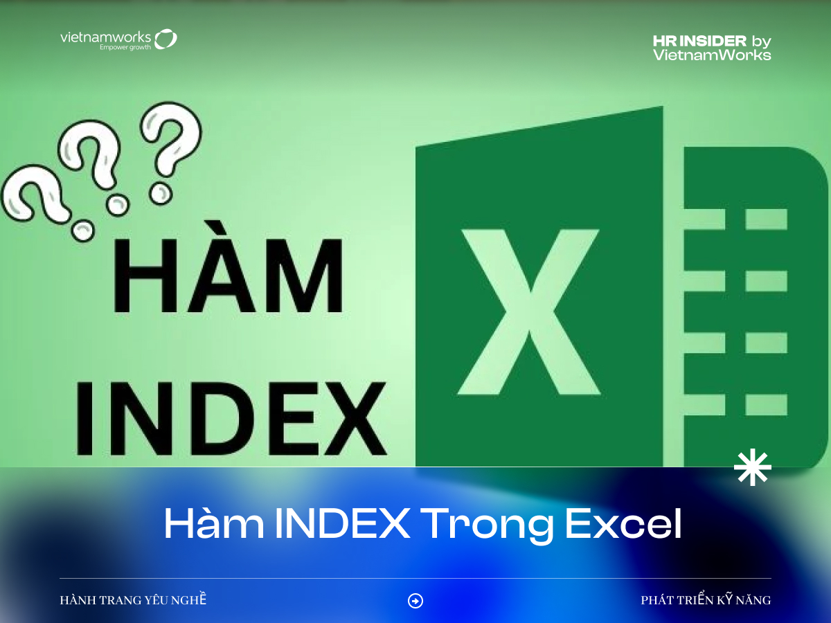 Hàm INDEX trong Excel